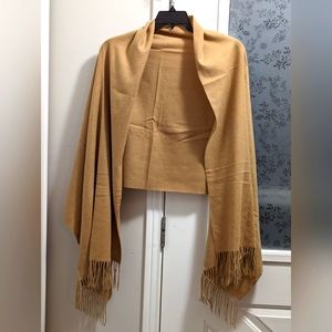 WY cashmere blend shaw, wrap or scarf.